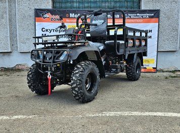 Квадроцикл Hummer 300 4x4. Black. Повнопривідний. Вантажний