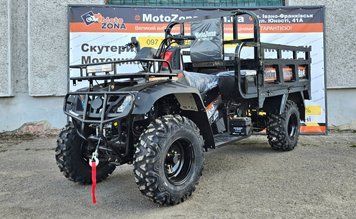 Квадроцикл Hummer 300 4x4. Black. Повнопривідний. Вантажний 160см кузов