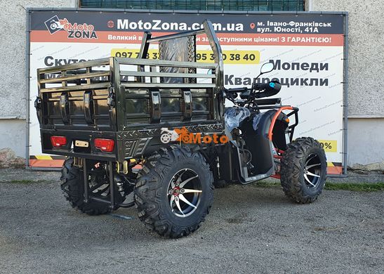 Квадроцикл Hummer 300 4x4. Black. Полнопиводный. Грузовой 120см борт