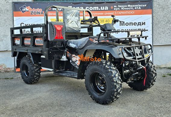 Квадроцикл Hummer 300 4x4. Black. Повнопривідний. Вантажний 160см кузов
