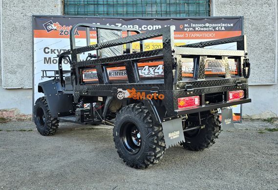 Квадроцикл Hummer 300 4x4. Black. Повнопривідний. Вантажний 160см кузов