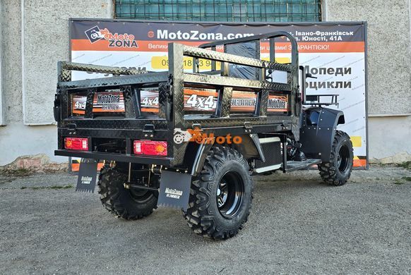 Квадроцикл Hummer 300 4x4. Black. Повнопривідний. Вантажний 160см кузов