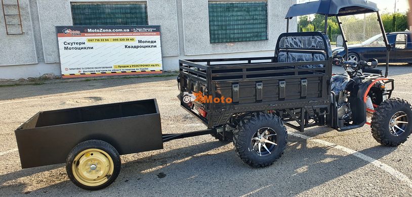 Квадроцикл Hummer 400 4x4. Black. Повнопривідний. Вантажний 150см борт